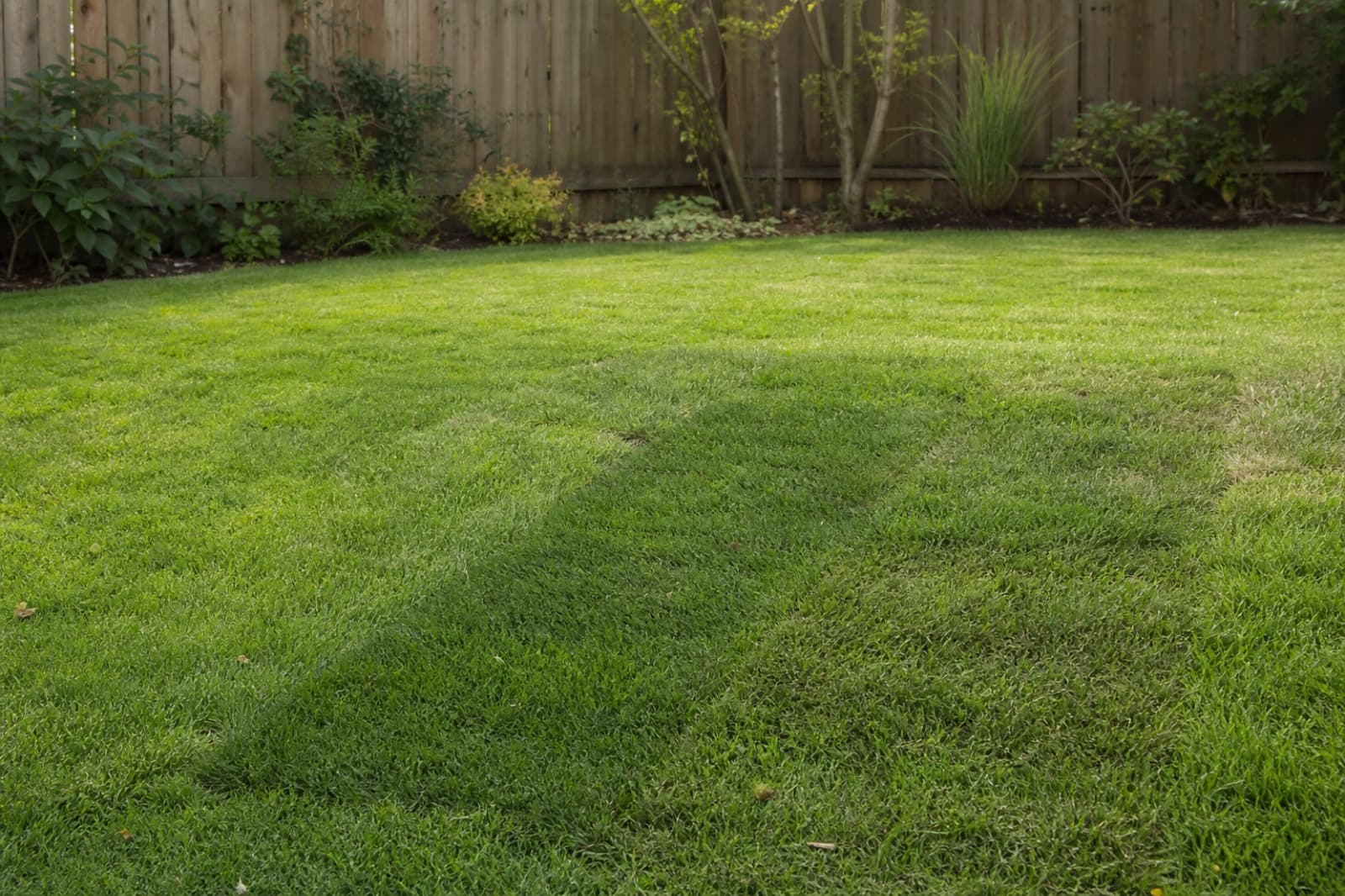 Lawn to artificial turf conversion project